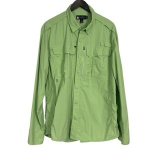 Alaskan Hardgear Green Lightweight fishing Shirt long sleeve